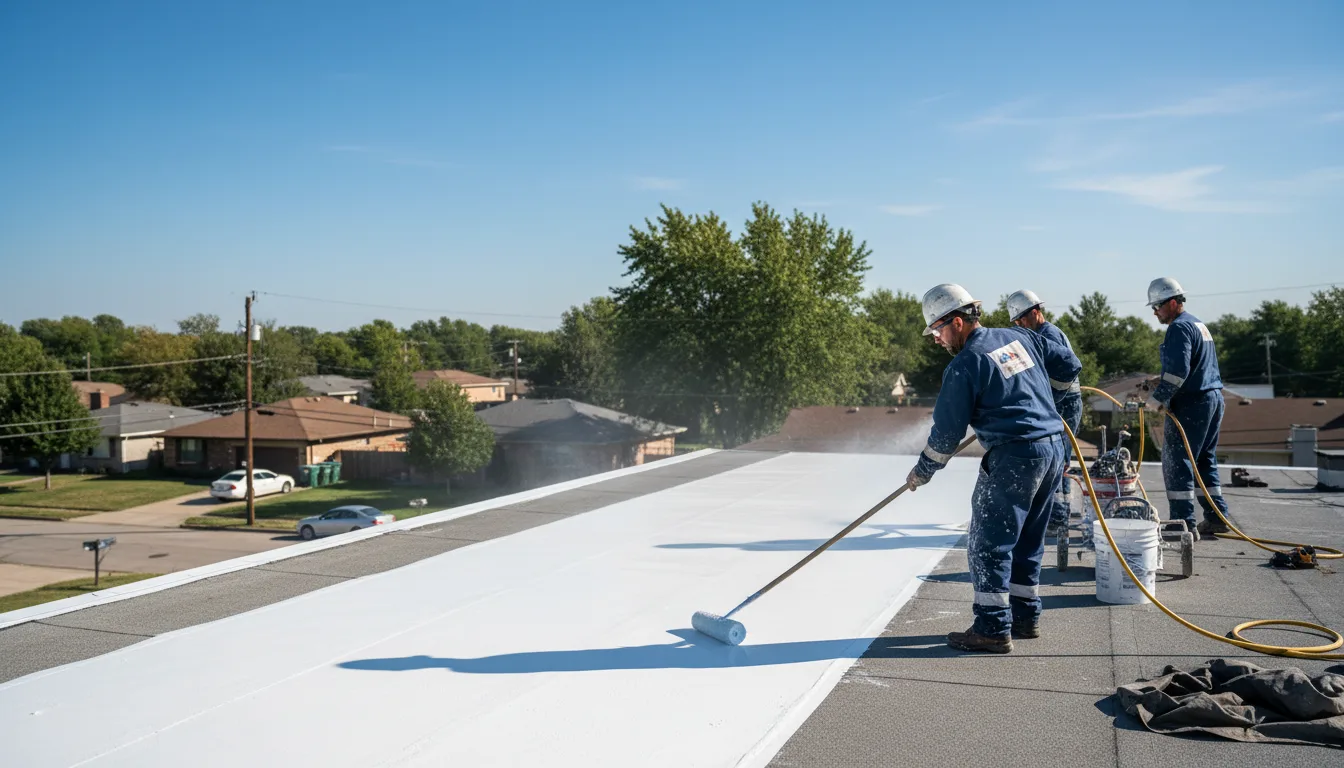 Commercial roof coating in Burnham, ME near me
